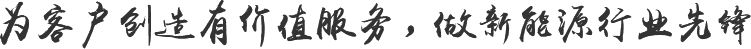 為客戶(hù)創(chuàng)造有價(jià)值服務(wù)，做新能源行業(yè)先鋒
